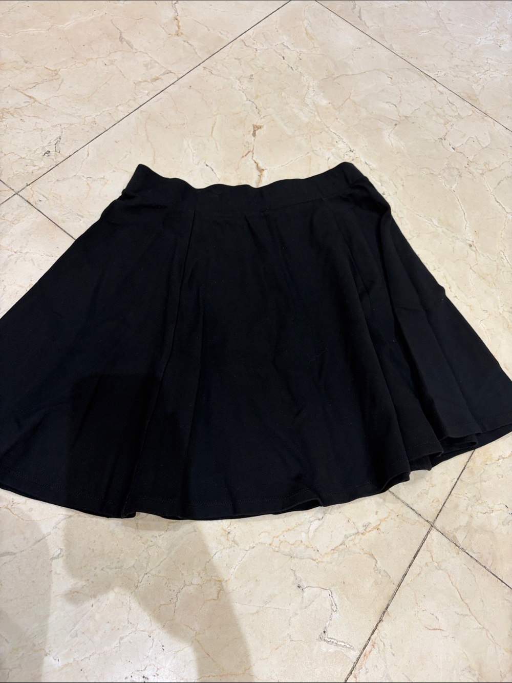 Black Women's Flared Mini Skirt